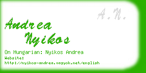 andrea nyikos business card